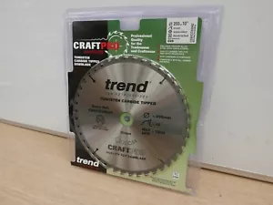 TREND 250MM X 30MM 42T TCT TABLE MITRE SAW BLADE DEWALT MAKITA BOSCH CSB/cc25042 - Picture 1 of 1
