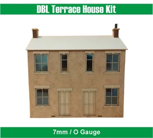 DBL Terrace House Kit Laser Cut Scratch Aid Layout Kit O Gauge 7mm Model Railway - Picture 1 of 7
