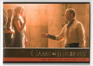 GAME OF THRONES SEASON 4 GOLD PARALLEL INSERT #23 MOUNTAIN AND THE VIPER 089/150