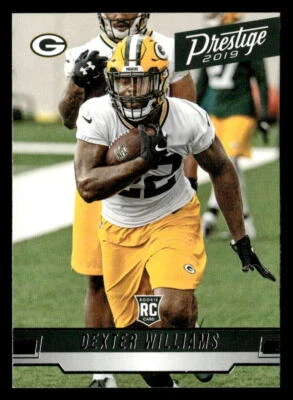 Dexter Williams 2019 Panini Prestige Rookie Card #244 Green Bay Packers - Image 1 of 2