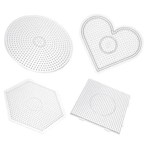 4 Pcs Mini-Steckbrett Gestell Pin Doudou Vorlage Perlen Steckspielzeug - Bild 1 von 12