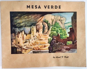 Paul Coze Ansel Hall Mesa Verde Vintage 1951 Booklet Pictorial Guide Map Images - Picture 1 of 9
