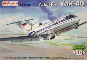 Jakowlew Jak-40 Air Libya Aeroflot AZ Modell AZ14418 Skala 1/144 - Bild 1 von 3