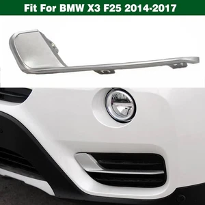 Left Front Bumper Side Cover Trim Chrome 51117413921 For BMW X3 F25 2014-2017 - Picture 1 of 11