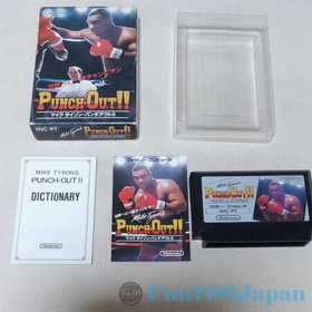Mike Tyson's Punch-Out Famicom CIB Complete in Box Manual Nintendo Game NES