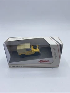 Land Rover 88 "ptt" Yellow W/tan Top 1/87 HO Diecast Model Car Schuco 452662200 - Picture 1 of 4