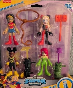 Imaginext DC Super Friends Girls Rivals Pack.Wonder Woman Bumblebee Harley Quinn - Picture 1 of 2
