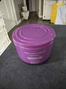 Vela Mission Fig perfumada 3 mechas 16,5 OZ vela hoja roja aceites esenciales para el hogar - Imagen 1 de 4