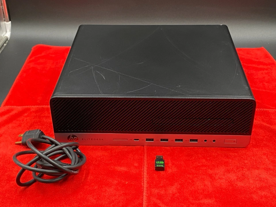 HP ELITEDESK 800 G4 PC SFF WINDOWS 11 INTEL CORE i7-8700 8GB RAM 240GB SSD WiFi - Image 1 of 4