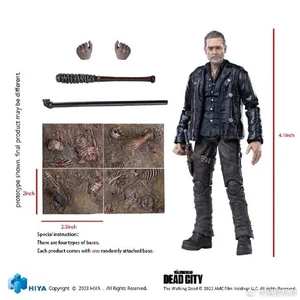 Hiya Toys The Walking Dead Dead City Negan 1/18 scale 4" Action figure - Picture 1 of 5