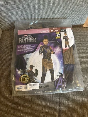 Marvel’s Black Panther Shuri Niña Talla Mediana 7/8 Disfraz Halloween Nuevo Foto 1 de 2