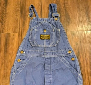Vintage Washington Dee Cee Overalls 28x32 Dark Wash Denim Bibs Farmer Sanforized - Picture 1 of 10