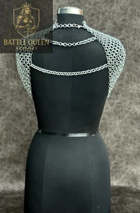 Medieval Steel Knight Lady Chainmail Top - Handcrafted Metal Chainmail Top - Picture 1 of 5