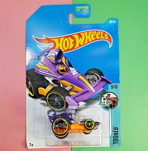 2017 Hot Wheels 29/365 ~ Tarmac Attack ~ Metalflake Purple Tooned 9/10 - Picture 1 of 6