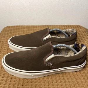 Vans Sherpa gefütterte klassische Slipper Herren Gr. 11,5 Winter Skateschuhe braun Wildleder - Bild 1 von 8