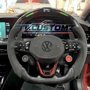 Volkswagen Golf/Polo/ Scirocco MK8 GTI / R LED Carbon Fibre Steering Wheel - Picture 1 of 4