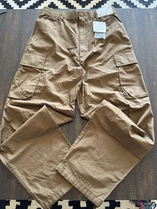 Uniqlo C Wide Fit Cargo Pants Size S Brown - Picture 1 of 9