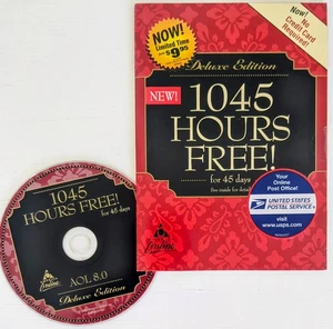 Disco Programma Vintage America Online da Collezione, CD AOL v8.0 Edizione Deluxe! - Foto 1 di 4