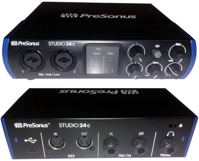 Audio interface USB-C Presonus Studio 24c 2x2, 24 bits / 192 kHz - Immagine 1 di 4