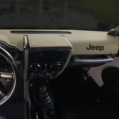 For Jeep Wrangler JK 18 Jeep Limited Edition Beige Polyester Custom Dash Cover - Изображение 1 из 2