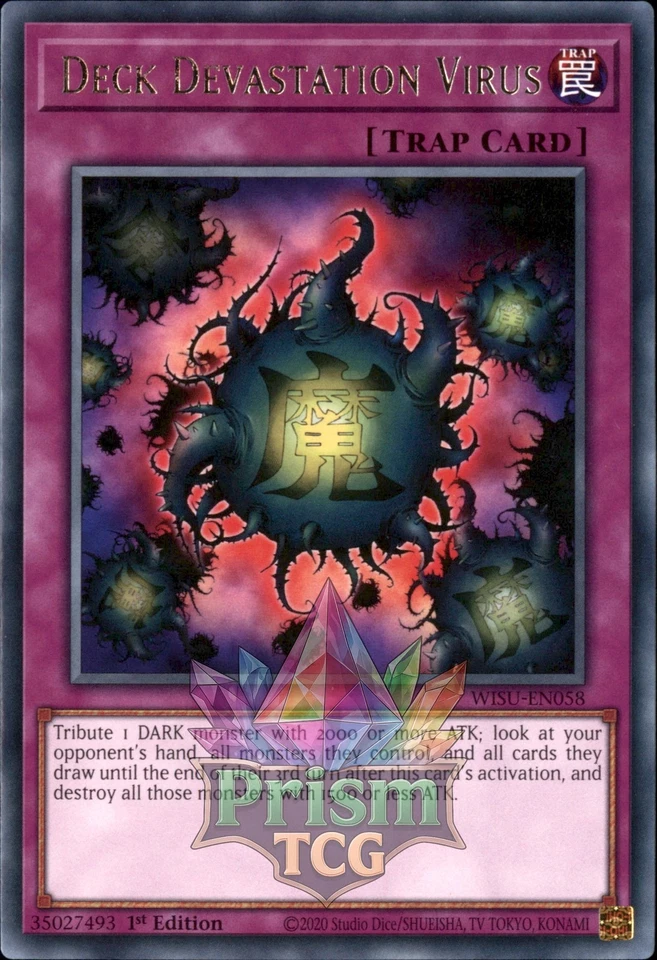 1st ed Deck Devastation Virus rare WISU-EN058 Yugioh - Image 1 of 1