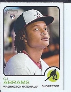 CJ Abrams 2022 Topps Heritage High Numbers RC SP variación de imagen - Imagen 1 de 1