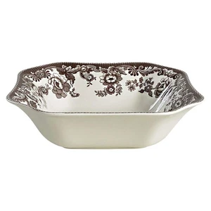 Spode Delamere Brown Square Salad Serving Bowl 3445647 - Picture 1 of 1