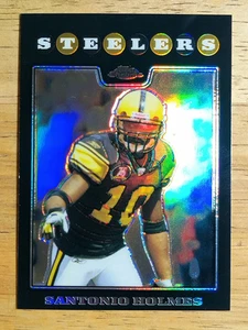 2008 Topps Chrome Refractors #TC69 Santonio Holmes - Bild 1 von 2