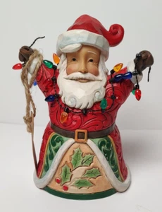 Jim Shore PINT SIZED JOLLY SANTA WITH LIGHTS-LIGHTEN UP, IT'S XMAS 6006655 - Picture 1 of 6