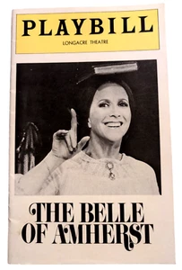 Playbill The Belle of Amherst Longacre Theatre New York Mai 1976 - Bild 1 von 4