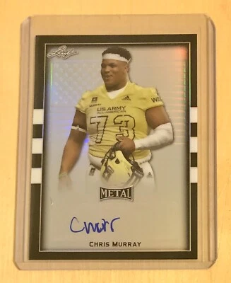 Chris Murray 2018 Leaf Army All-American Metal Black Flag Auto 4/5 UCLA Bruins - Image 1 of 2