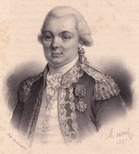 Lithograph Jean François de Galaup Count of La Pérouse Marine Royale 1837