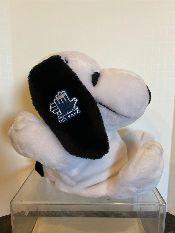 E RARO Vintage Applause 1968 Peanuts Snoopy Peluche Marioneta de Mano Determinada Foto 1 de 4