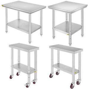 11 Style Stainless Steel Work Prep Table Station Commercial Kitchen Restaurant