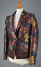 Ladies Next Tailoring Navy Blue & Gold Floral Blazer Jacket Size UK 10 R