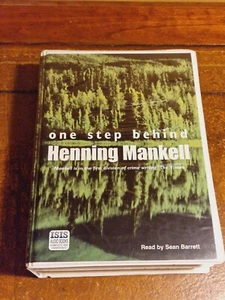 One step Behind - Henning Mankell Isis Audiobook Cassette Tapes Unabridged 16hrs - Picture 1 of 18
