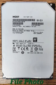 HGST 8TB 3.5" SATA Internal Hard Drive 6Gb/s 7200rpm HUH728080ALE600 - Picture 1 of 2