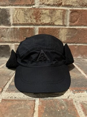 Nuevo Nike ACG Negro Tailwind Sherpa Orejeras Trampero Sombrero Talla Única AR0497-013 Hombres Foto 1 de 4