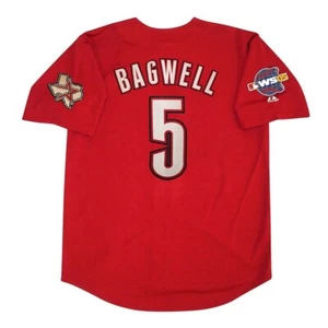 Jeff Bagwell Houston Astros Alt Brick Red 2005 World Series Jersey Men's (S-3XL) - Picture 1 of 7