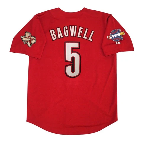 Jeff Bagwell Houston Astros Alt Brick Red 2005 World Series Jersey Men's (S-3XL) Cover