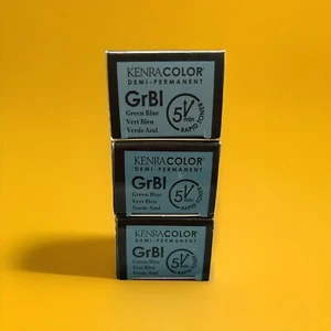 3 Kenra Color Demi-Permanent 5min Rapid Toner GrBl Green Blue 5min Rapid Toner - Picture 1 of 6