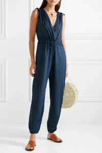 Skin Blair Baumwollvoile Damen Jumpsuit In Navy S - Bild 1 von 5