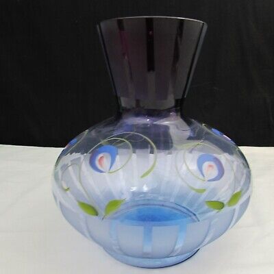Fenton Mulberry Deco Floral Hand Painted Vase Special Order LE 2007 C425 • 115.40€