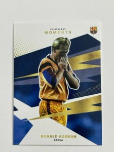 Topps FC Barcelona Team Set 2021/22 Trading Card Ronald Koeman Iconic Moments