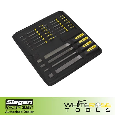 Sealey File Set 16pc Engineer's & Needle Siegen DIY Workshop Hand Tool - Image 1 of 4