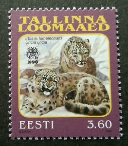 Estonia Tallinn ZOO Snow Leopard 1999 Fauna Big Cat (stamp) MNH 