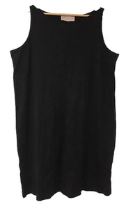 Philosophy Damen einfarbig 100 % Baumwolle Trägerkleid A-Linie schwarz Größe 1X - Bild 1 von 11