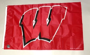 University of Wisconsin 3'X5' HOUSE BANNER FLAG -NEW made in USA - Picture 1 of 5