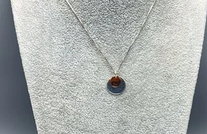 NWT-Sterling Silver, Gold Plating "Be..." Double Pendant Necklace - Picture 1 of 7