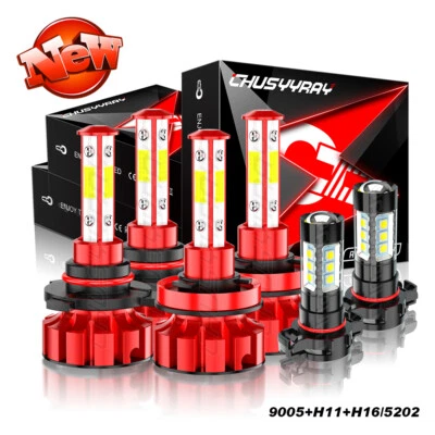 For GMC Canyon 2015-2020 2021 2022 LED Headlight Bulbs High Low Beam Fog Lights Foto 1 de 4